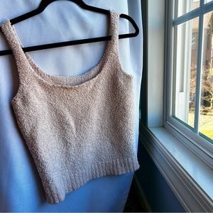 SKIMS S/M Sherpa Pink Tank Top